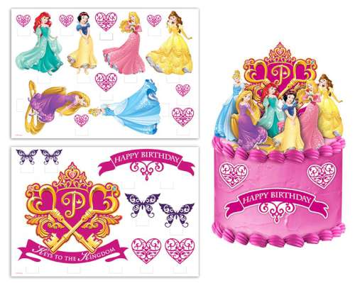 Disney Princess Edible Icing Image Scene Setter - Click Image to Close